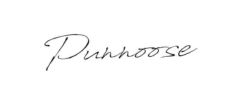 Make a beautiful signature design for name Punnoose. With this signature (Antro_Vectra) style, you can create a handwritten signature for free. Punnoose signature style 6 images and pictures png
