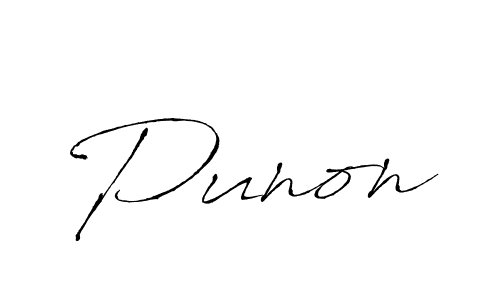 How to make Punon signature? Antro_Vectra is a professional autograph style. Create handwritten signature for Punon name. Punon signature style 6 images and pictures png