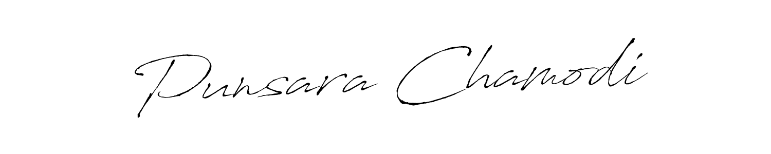 Antro_Vectra is a professional signature style that is perfect for those who want to add a touch of class to their signature. It is also a great choice for those who want to make their signature more unique. Get Punsara Chamodi name to fancy signature for free. Punsara Chamodi signature style 6 images and pictures png