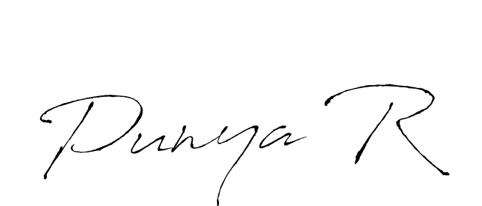 The best way (Antro_Vectra) to make a short signature is to pick only two or three words in your name. The name Punya R include a total of six letters. For converting this name. Punya R signature style 6 images and pictures png