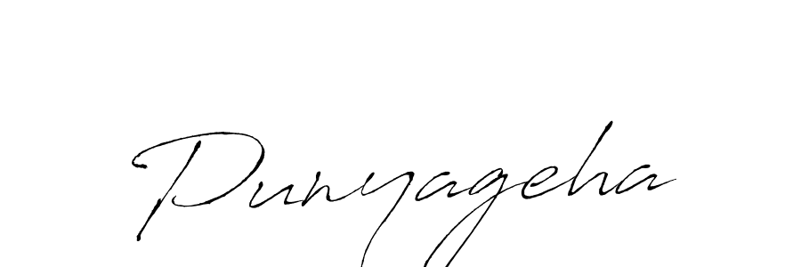 How to make Punyageha name signature. Use Antro_Vectra style for creating short signs online. This is the latest handwritten sign. Punyageha signature style 6 images and pictures png