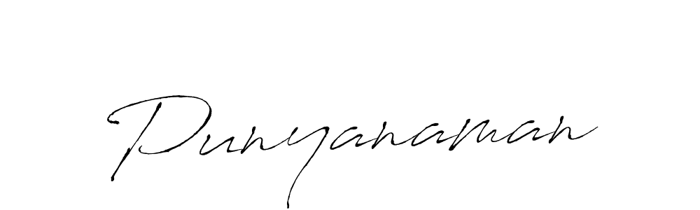 Create a beautiful signature design for name Punyanaman. With this signature (Antro_Vectra) fonts, you can make a handwritten signature for free. Punyanaman signature style 6 images and pictures png