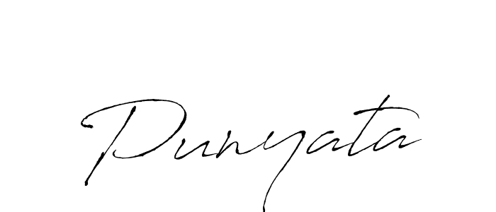 if you are searching for the best signature style for your name Punyata. so please give up your signature search. here we have designed multiple signature styles  using Antro_Vectra. Punyata signature style 6 images and pictures png