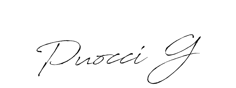 This is the best signature style for the Puocci G name. Also you like these signature font (Antro_Vectra). Mix name signature. Puocci G signature style 6 images and pictures png