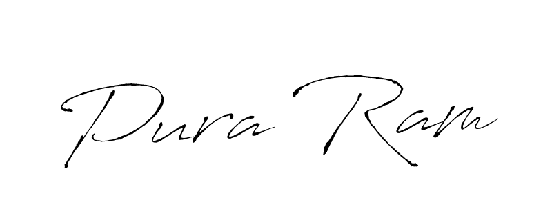 Pura Ram stylish signature style. Best Handwritten Sign (Antro_Vectra) for my name. Handwritten Signature Collection Ideas for my name Pura Ram. Pura Ram signature style 6 images and pictures png