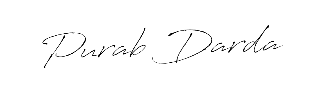 Use a signature maker to create a handwritten signature online. With this signature software, you can design (Antro_Vectra) your own signature for name Purab Darda. Purab Darda signature style 6 images and pictures png