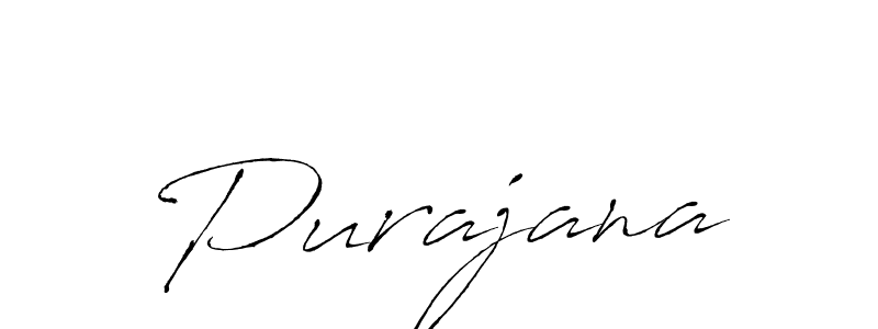 if you are searching for the best signature style for your name Purajana. so please give up your signature search. here we have designed multiple signature styles  using Antro_Vectra. Purajana signature style 6 images and pictures png