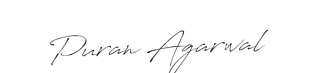 Also we have Puran Agarwal name is the best signature style. Create professional handwritten signature collection using Antro_Vectra autograph style. Puran Agarwal signature style 6 images and pictures png