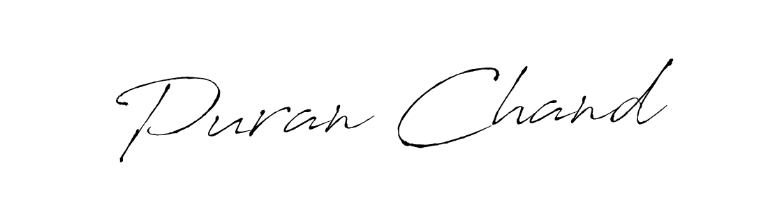 Create a beautiful signature design for name Puran Chand. With this signature (Antro_Vectra) fonts, you can make a handwritten signature for free. Puran Chand signature style 6 images and pictures png