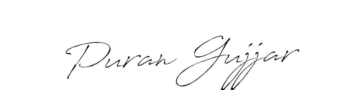 Make a beautiful signature design for name Puran Gujjar. Use this online signature maker to create a handwritten signature for free. Puran Gujjar signature style 6 images and pictures png