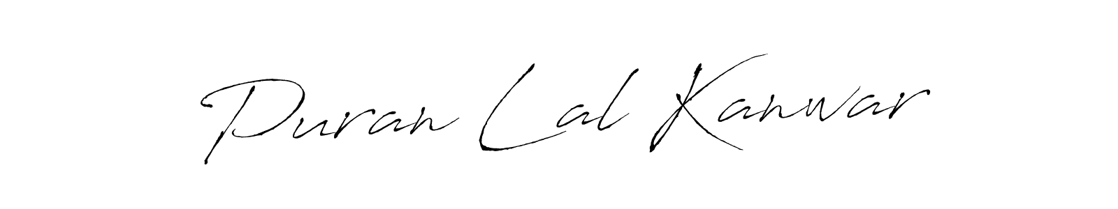 It looks lik you need a new signature style for name Puran Lal Kanwar. Design unique handwritten (Antro_Vectra) signature with our free signature maker in just a few clicks. Puran Lal Kanwar signature style 6 images and pictures png