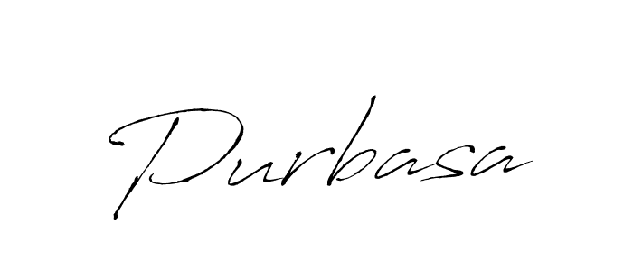 Use a signature maker to create a handwritten signature online. With this signature software, you can design (Antro_Vectra) your own signature for name Purbasa. Purbasa signature style 6 images and pictures png