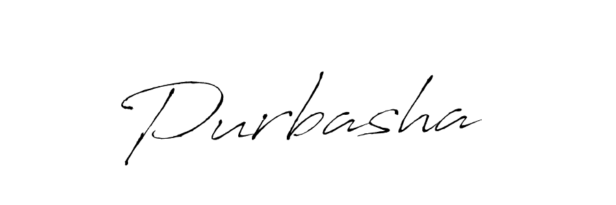 Create a beautiful signature design for name Purbasha . With this signature (Antro_Vectra) fonts, you can make a handwritten signature for free. Purbasha  signature style 6 images and pictures png