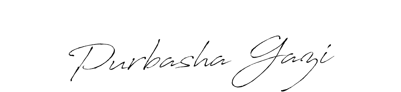 You should practise on your own different ways (Antro_Vectra) to write your name (Purbasha Gazi) in signature. don't let someone else do it for you. Purbasha Gazi signature style 6 images and pictures png
