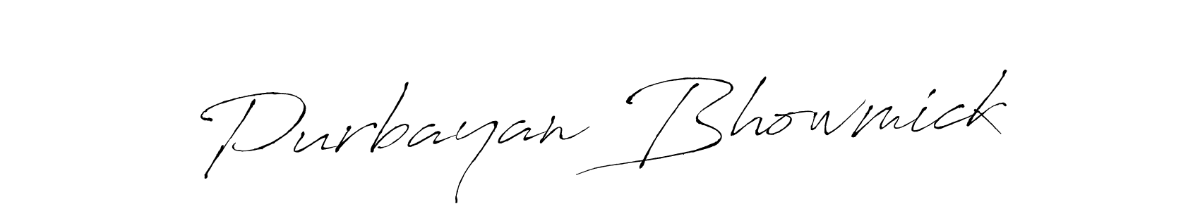 Purbayan Bhowmick stylish signature style. Best Handwritten Sign (Antro_Vectra) for my name. Handwritten Signature Collection Ideas for my name Purbayan Bhowmick. Purbayan Bhowmick signature style 6 images and pictures png
