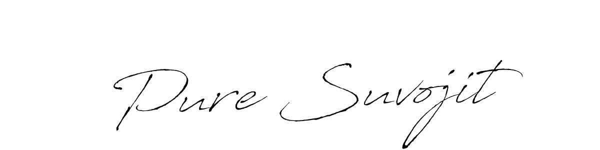 Design your own signature with our free online signature maker. With this signature software, you can create a handwritten (Antro_Vectra) signature for name Pure Suvojit. Pure Suvojit signature style 6 images and pictures png