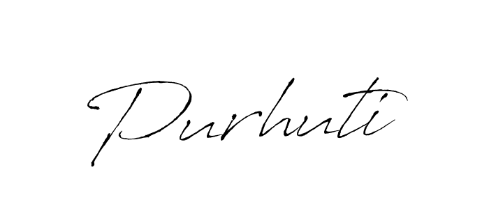 Purhuti stylish signature style. Best Handwritten Sign (Antro_Vectra) for my name. Handwritten Signature Collection Ideas for my name Purhuti. Purhuti signature style 6 images and pictures png