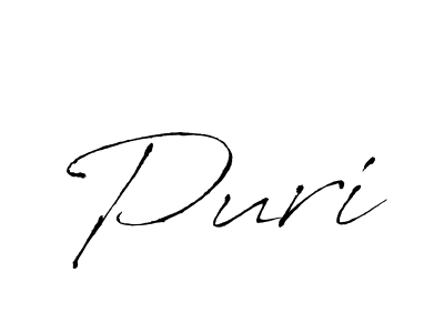 Puri stylish signature style. Best Handwritten Sign (Antro_Vectra) for my name. Handwritten Signature Collection Ideas for my name Puri. Puri signature style 6 images and pictures png