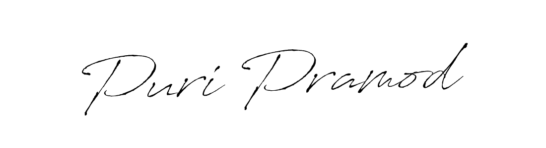 Similarly Antro_Vectra is the best handwritten signature design. Signature creator online .You can use it as an online autograph creator for name Puri Pramod. Puri Pramod signature style 6 images and pictures png