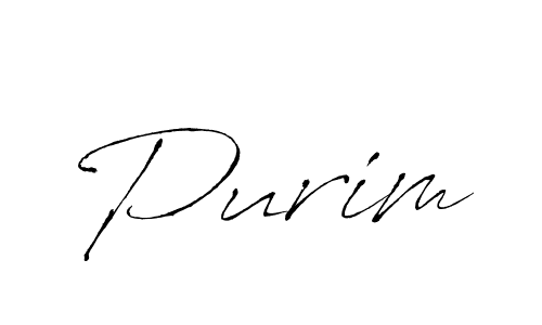 Design your own signature with our free online signature maker. With this signature software, you can create a handwritten (Antro_Vectra) signature for name Purim. Purim signature style 6 images and pictures png