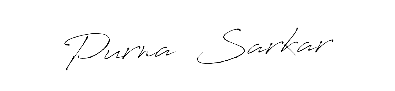 Design your own signature with our free online signature maker. With this signature software, you can create a handwritten (Antro_Vectra) signature for name Purna  Sarkar. Purna  Sarkar signature style 6 images and pictures png