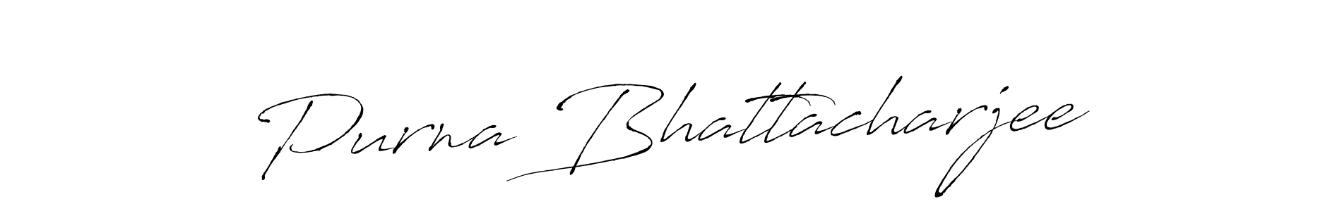 Create a beautiful signature design for name Purna Bhattacharjee. With this signature (Antro_Vectra) fonts, you can make a handwritten signature for free. Purna Bhattacharjee signature style 6 images and pictures png