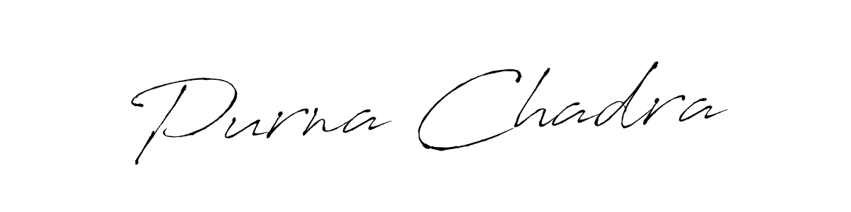 Create a beautiful signature design for name Purna Chadra. With this signature (Antro_Vectra) fonts, you can make a handwritten signature for free. Purna Chadra signature style 6 images and pictures png