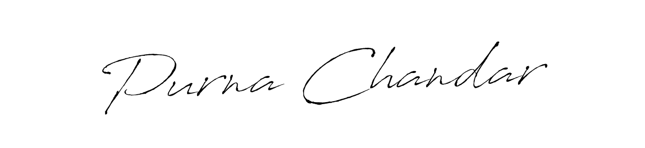 Use a signature maker to create a handwritten signature online. With this signature software, you can design (Antro_Vectra) your own signature for name Purna Chandar. Purna Chandar signature style 6 images and pictures png