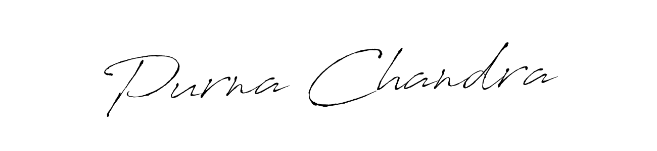 Make a beautiful signature design for name Purna Chandra. With this signature (Antro_Vectra) style, you can create a handwritten signature for free. Purna Chandra signature style 6 images and pictures png