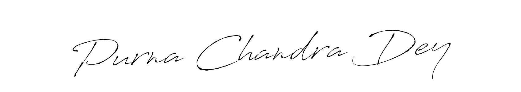 How to make Purna Chandra Dey name signature. Use Antro_Vectra style for creating short signs online. This is the latest handwritten sign. Purna Chandra Dey signature style 6 images and pictures png