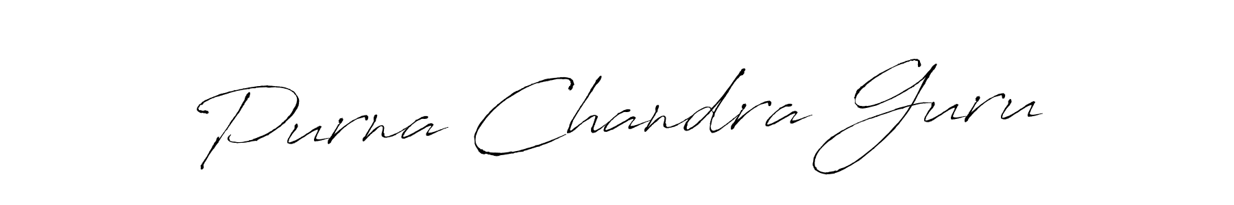 Purna Chandra Guru stylish signature style. Best Handwritten Sign (Antro_Vectra) for my name. Handwritten Signature Collection Ideas for my name Purna Chandra Guru. Purna Chandra Guru signature style 6 images and pictures png