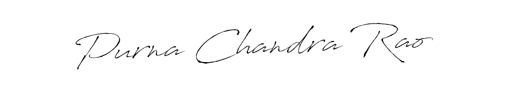 Purna Chandra Rao stylish signature style. Best Handwritten Sign (Antro_Vectra) for my name. Handwritten Signature Collection Ideas for my name Purna Chandra Rao. Purna Chandra Rao signature style 6 images and pictures png