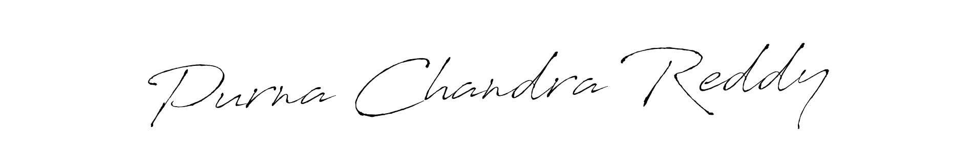 Purna Chandra Reddy stylish signature style. Best Handwritten Sign (Antro_Vectra) for my name. Handwritten Signature Collection Ideas for my name Purna Chandra Reddy. Purna Chandra Reddy signature style 6 images and pictures png