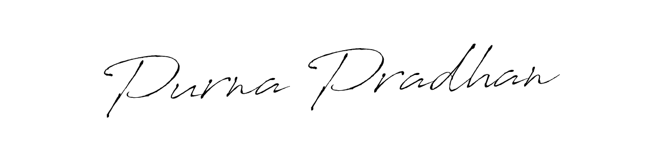 Also we have Purna Pradhan name is the best signature style. Create professional handwritten signature collection using Antro_Vectra autograph style. Purna Pradhan signature style 6 images and pictures png