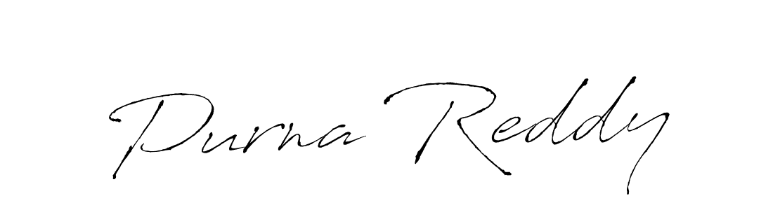 Also we have Purna Reddy name is the best signature style. Create professional handwritten signature collection using Antro_Vectra autograph style. Purna Reddy signature style 6 images and pictures png