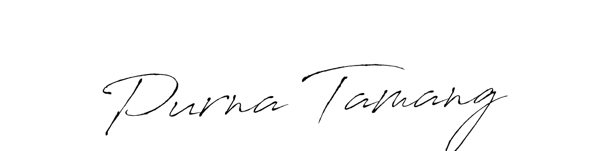 Also we have Purna Tamang name is the best signature style. Create professional handwritten signature collection using Antro_Vectra autograph style. Purna Tamang signature style 6 images and pictures png
