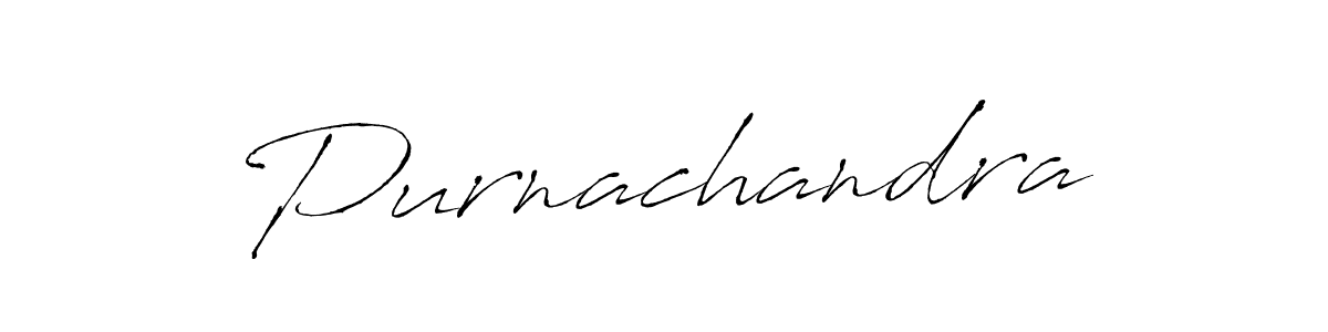 Purnachandra stylish signature style. Best Handwritten Sign (Antro_Vectra) for my name. Handwritten Signature Collection Ideas for my name Purnachandra. Purnachandra signature style 6 images and pictures png