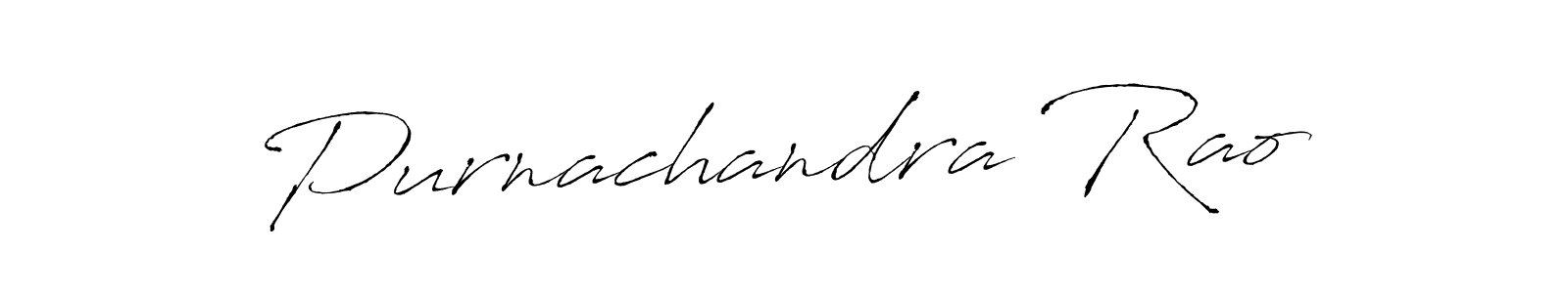 Design your own signature with our free online signature maker. With this signature software, you can create a handwritten (Antro_Vectra) signature for name Purnachandra Rao. Purnachandra Rao signature style 6 images and pictures png