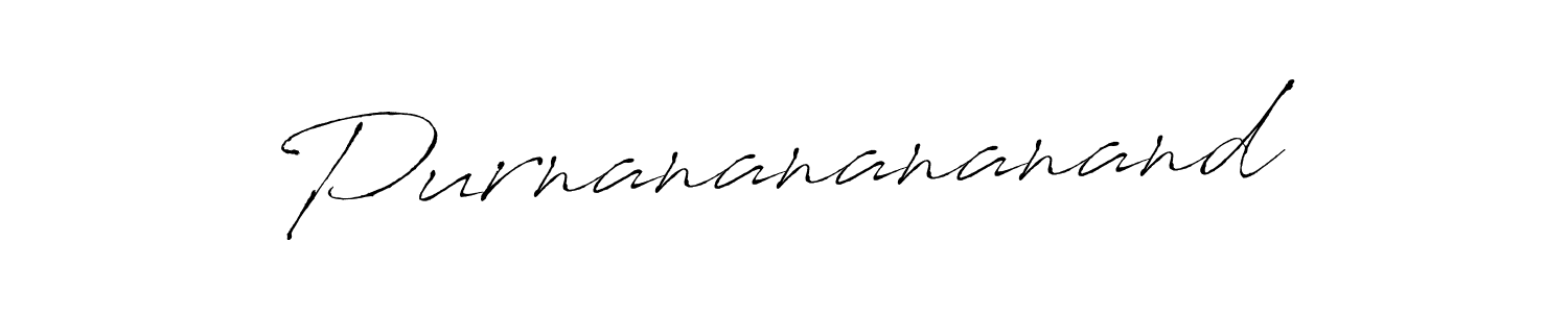 Design your own signature with our free online signature maker. With this signature software, you can create a handwritten (Antro_Vectra) signature for name Purnananananand. Purnananananand signature style 6 images and pictures png