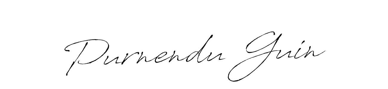 Create a beautiful signature design for name Purnendu Guin. With this signature (Antro_Vectra) fonts, you can make a handwritten signature for free. Purnendu Guin signature style 6 images and pictures png