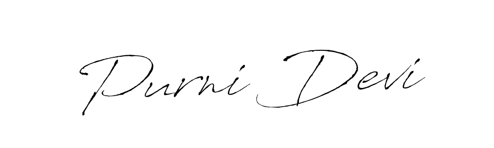Make a short Purni Devi signature style. Manage your documents anywhere anytime using Antro_Vectra. Create and add eSignatures, submit forms, share and send files easily. Purni Devi signature style 6 images and pictures png