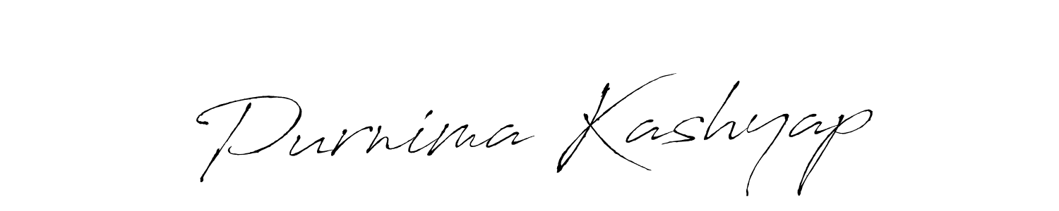 Create a beautiful signature design for name Purnima Kashyap. With this signature (Antro_Vectra) fonts, you can make a handwritten signature for free. Purnima Kashyap signature style 6 images and pictures png