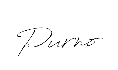 How to make Purno name signature. Use Antro_Vectra style for creating short signs online. This is the latest handwritten sign. Purno signature style 6 images and pictures png