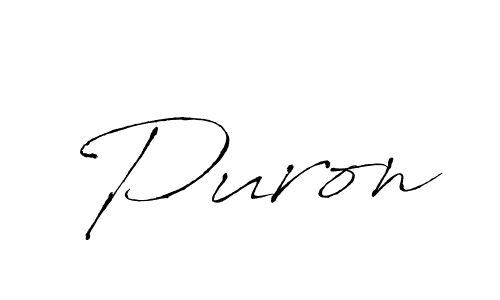 How to make Puron signature? Antro_Vectra is a professional autograph style. Create handwritten signature for Puron name. Puron signature style 6 images and pictures png