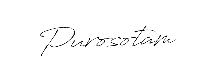 Create a beautiful signature design for name Purosotam. With this signature (Antro_Vectra) fonts, you can make a handwritten signature for free. Purosotam signature style 6 images and pictures png