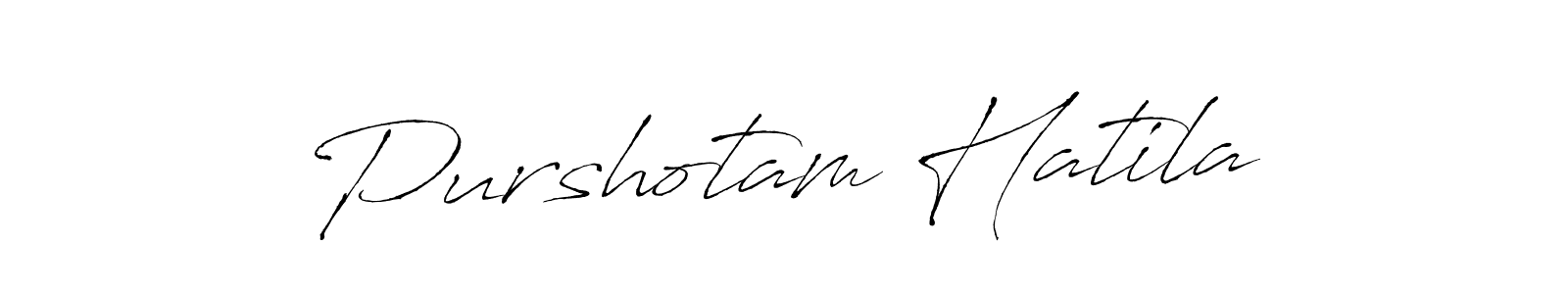 Also You can easily find your signature by using the search form. We will create Purshotam Hatila name handwritten signature images for you free of cost using Antro_Vectra sign style. Purshotam Hatila signature style 6 images and pictures png