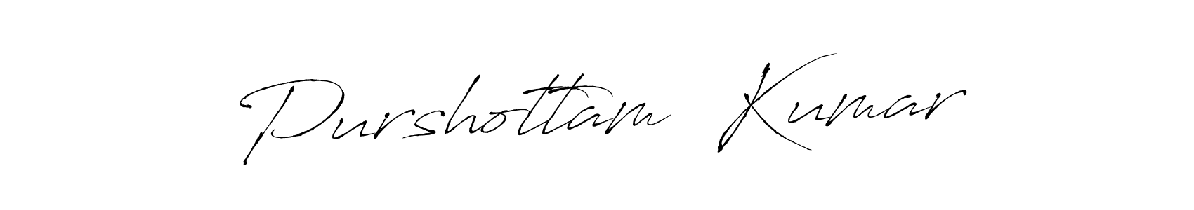 Also we have Purshottam  Kumar name is the best signature style. Create professional handwritten signature collection using Antro_Vectra autograph style. Purshottam  Kumar signature style 6 images and pictures png