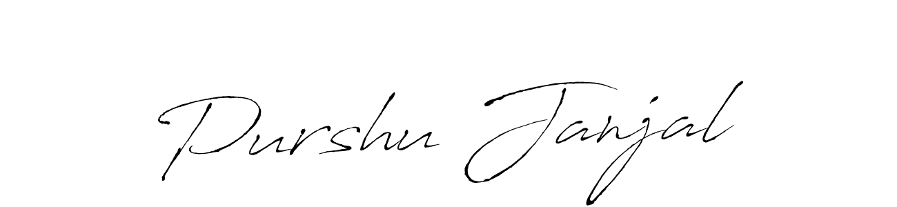 Antro_Vectra is a professional signature style that is perfect for those who want to add a touch of class to their signature. It is also a great choice for those who want to make their signature more unique. Get Purshu Janjal name to fancy signature for free. Purshu Janjal signature style 6 images and pictures png