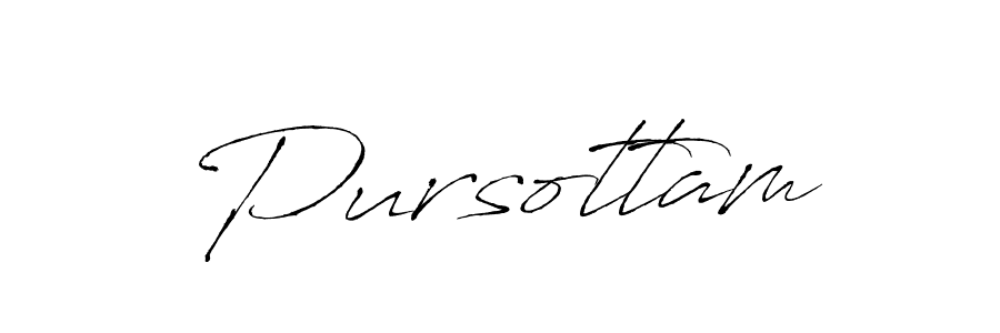 Make a beautiful signature design for name Pursottam. With this signature (Antro_Vectra) style, you can create a handwritten signature for free. Pursottam signature style 6 images and pictures png