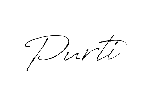 Similarly Antro_Vectra is the best handwritten signature design. Signature creator online .You can use it as an online autograph creator for name Purti. Purti signature style 6 images and pictures png